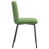 Chaises à manger lot de 4 vert clair velours 