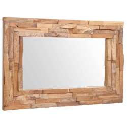 Miroir décoratif Teck 90x60 cm Rectangulaire 
