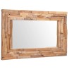 Miroir décoratif Teck 90x60 cm Rectangulaire 