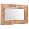Miroir décoratif Teck 90x60 cm Rectangulaire 