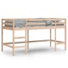 Lit mezzanine d'enfants sans matelas avec échelle 80x200 cm 