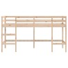 Lit mezzanine d'enfants sans matelas avec échelle 80x200 cm 