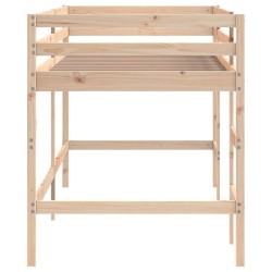 Lit mezzanine d'enfants sans matelas avec échelle 80x200 cm 
