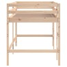 Lit mezzanine d'enfants sans matelas avec échelle 80x200 cm 