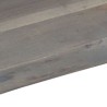 Table basse avec bord naturel Gris 115x60x40 cm Bois d'acacia 