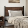 Tête de lit chêne marron 107 cm bois d'ingénierie et acier 