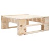 Salon de jardin palette 4pcs avec coussins Bois de pin imprégné 