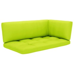 Salon de jardin palette 4pcs avec coussins Bois de pin imprégné 