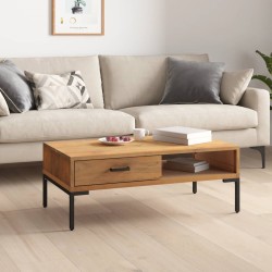 Table basse 90x50x35 cm Bois de pin massif 