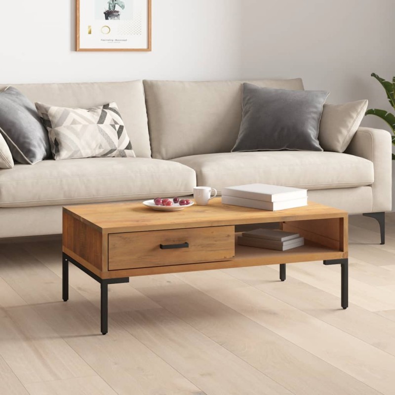 Table basse 90x50x35 cm Bois de pin massif Table basse 90x50x35 cm Bois de pin massif