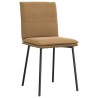 Chaises à manger lot de 4 marron velours 