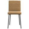 Chaises à manger lot de 4 marron velours 