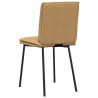 Chaises à manger lot de 4 marron velours 