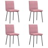 Chaises à manger lot de 4 Rose Velours 