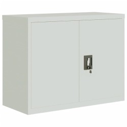 Classeur gris clair 90x40x70 cm acier 