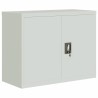Classeur gris clair 90x40x70 cm acier 