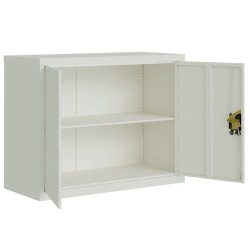 Classeur gris clair 90x40x70 cm acier 