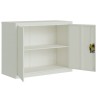 Classeur gris clair 90x40x70 cm acier 