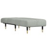 Chaise longue gris clair velours 