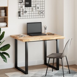 Dessus de table rectangulaire 100x80x4 cm bois massif d'acacia 