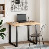 Dessus de table rectangulaire 100x80x4 cm bois massif d'acacia 