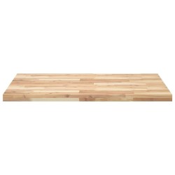 Dessus de table rectangulaire 100x80x4 cm bois massif d'acacia 