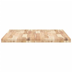 Dessus de table rectangulaire 100x80x4 cm bois massif d'acacia 