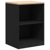 Armoires de garage 6 pcs noir bois d'ingénierie 