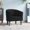 Chaise cabriolet noir velours 