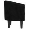 Chaise cabriolet noir velours 