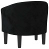 Chaise cabriolet noir velours 
