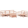 Salon de jardin 6 pcs bois massif sapin de douglas 