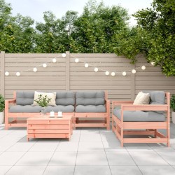 Salon de jardin 6 pcs bois massif sapin de douglas 