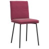 Chaises à manger lot de 4 Rouge bordeaux Velours 