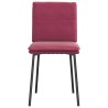 Chaises à manger lot de 4 Rouge bordeaux Velours 