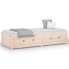 Lit de jour sans matelas 90x200 cm bois de pin massif 