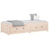 Lit de jour sans matelas 90x200 cm bois de pin massif 