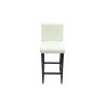 Tabourets de bar lot de 2 blanc similicuir 