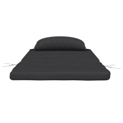 Coussins de chaise adirondack lot de 2 noir tissu oxford 
