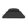 Coussins de chaise adirondack lot de 2 noir tissu oxford 