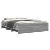 Cadre de lit sans matelas sonoma gris 150x200 cm 