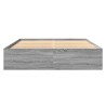 Cadre de lit sans matelas sonoma gris 150x200 cm 