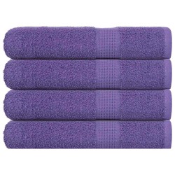 Serviettes 4 pcs violet 100x200 cm 360 g/m² 100% coton 