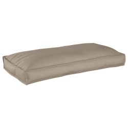 Coussin Palette pour siège/dossier Taupe 120x60x12 cm Tissu Oxford 