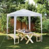 Tente de réception 2x2 m Blanc 