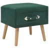Tables de chevet 2 pcs Vert 40x35x40 cm Velours 