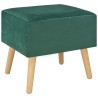 Tables de chevet 2 pcs Vert 40x35x40 cm Velours 
