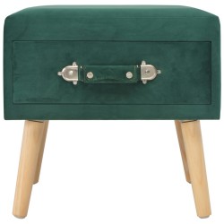 Tables de chevet 2 pcs Vert 40x35x40 cm Velours 