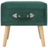 Tables de chevet 2 pcs Vert 40x35x40 cm Velours 