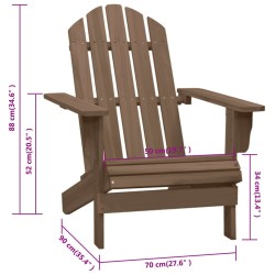 Chaise de jardin Bois Marron 